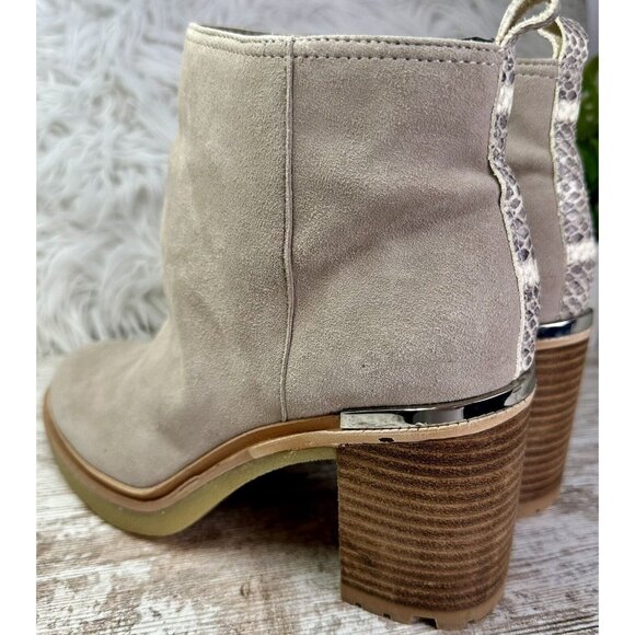 VINCE CAMUTO Gorgan Boots Women’s Size 8 Grey Suede Kelivena Ankle MSRP $149 - Picture 6 of 13